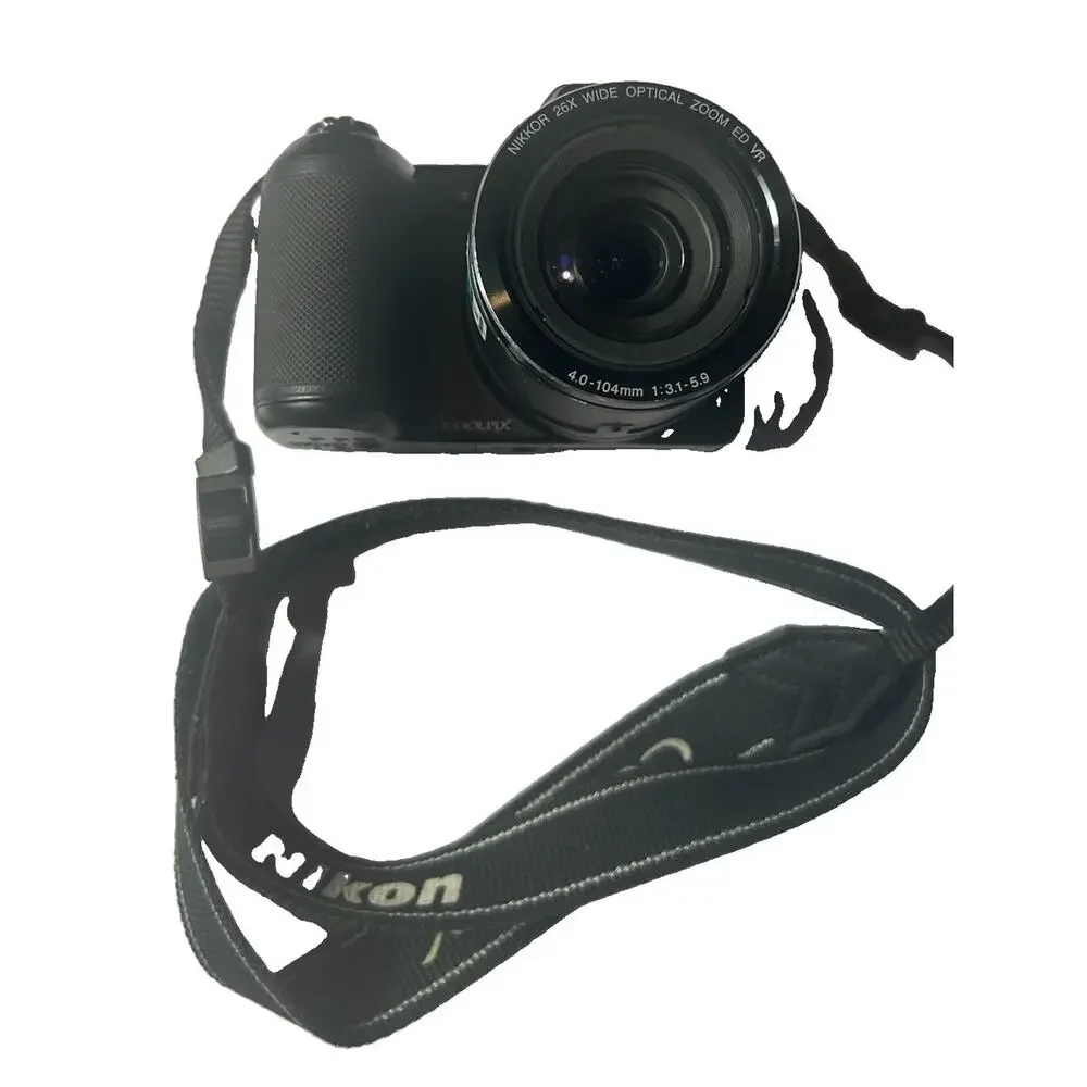 Nikon COOLPIX L810 16.1MP Digital Camera Black 26x Optical Zoom Tested Working